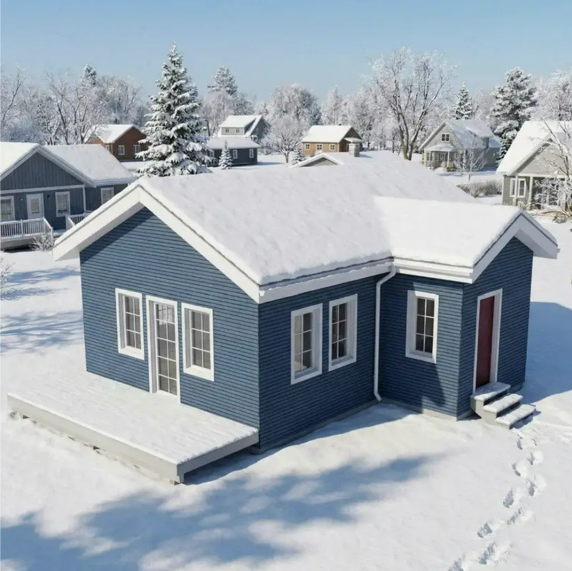 Каркасный Дом 6х9 с террасой 54 м.кв.